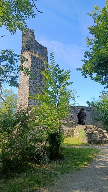 Ruine des Bergfrieds der Tomburg bei Rheinbach.