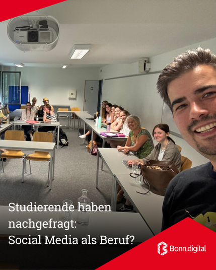 Sascha in der Uni Bonn zur Berufsorientierung 