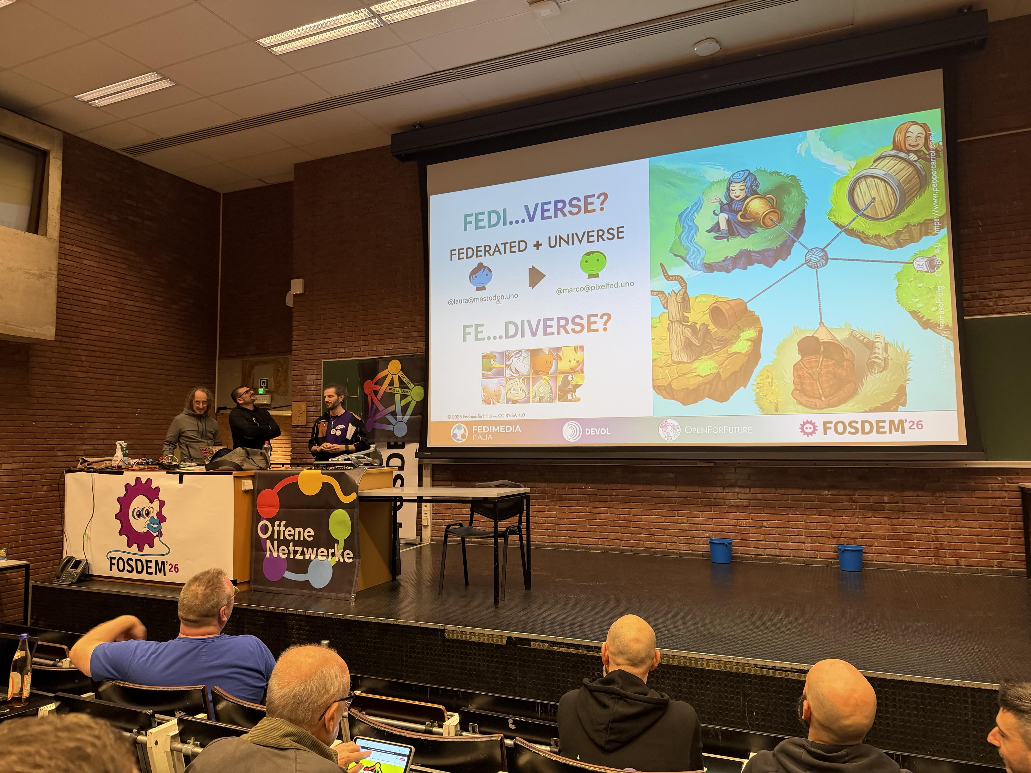 3 Menschen aus dem Team der FediMedia